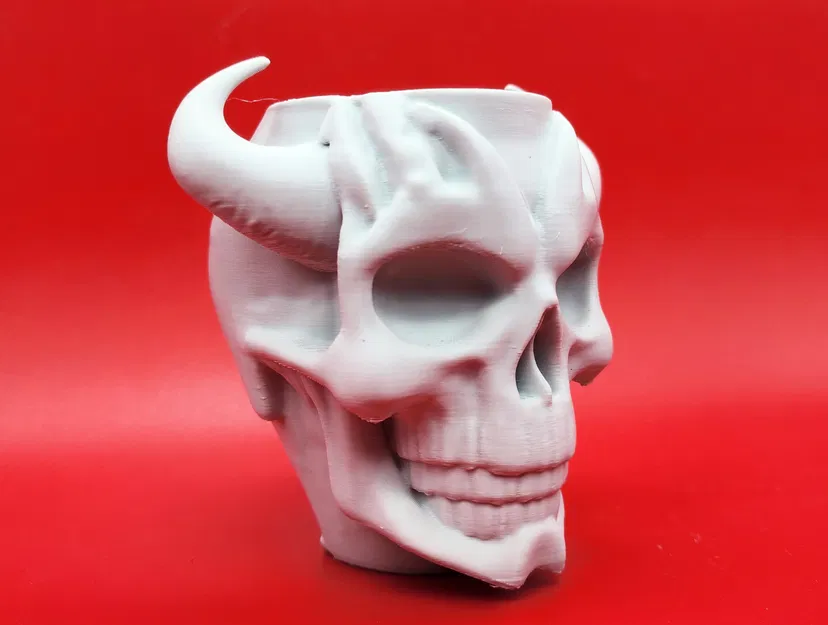 Cốc Cắm Bút Hình Hộp Sọ Quỷ Độc Đáo - Image 3