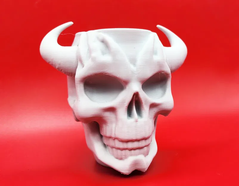 Cốc Cắm Bút Hình Hộp Sọ Quỷ Độc Đáo - Image 5