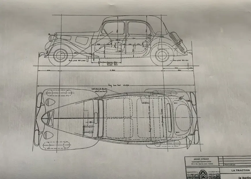 Xe Citroën Traction LEGO - Mô hình xe cổ điển in 3D - Image 7
