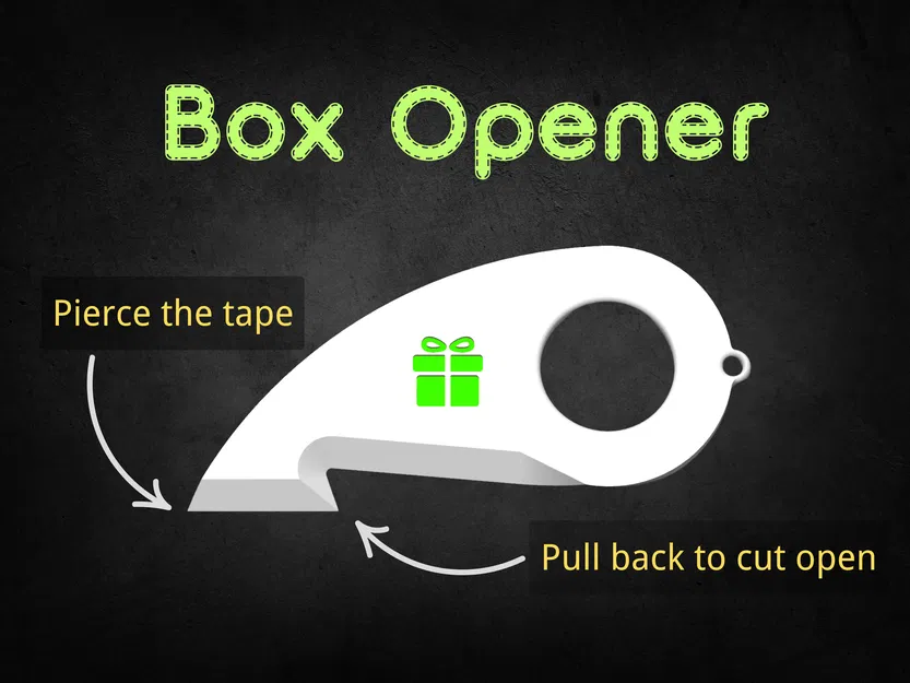 Dụng Cụ Mở Hộp Mini Gắn Móc Khóa An Toàn - Image 1