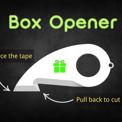 Dụng Cụ Mở Hộp Mini Gắn Móc Khóa An Toàn