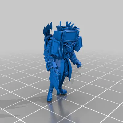 Mô Hình Titan TV Man 3D In Ấn (Lấy Cảm Hứng Từ Skibidi Toilet)