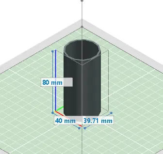 Khối trụ 3D 40mm x 80mm - Mô hình in ấn đa dụng - Image 2
