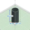Khối trụ 3D 40mm x 80mm - Mô hình in ấn đa dụng - Thumbnail 2