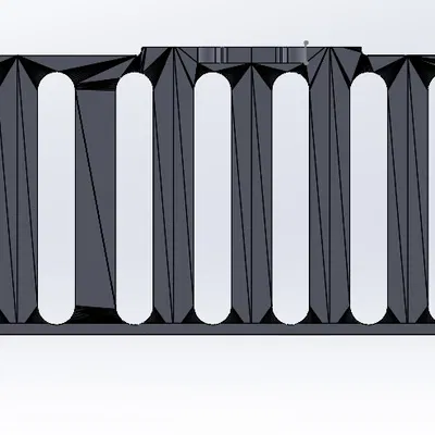 CREALITY K1 MAX - Lid Riser V3: vent chỉnh sửa, thumb toggle lớn hơn + kích thước