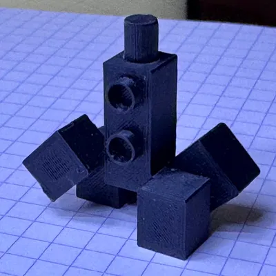 Mô Hình Thân Creeper Minecraft Lego - In 3D