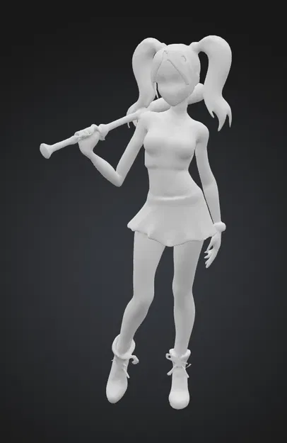 Mô Hình Harley Quinn 3D STL - Nhân Vật DC Kinh Điển - Image 1