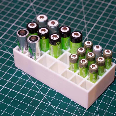 Hộp Đựng Pin AA AAA 3D - Sắp Xếp Gọn Gàng