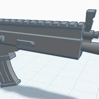 Mô Hình Súng SCAR Vàng Fortnite Cho Dummy 13