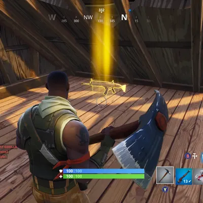 Mô Hình Súng SCAR Vàng Fortnite Cho Dummy 13