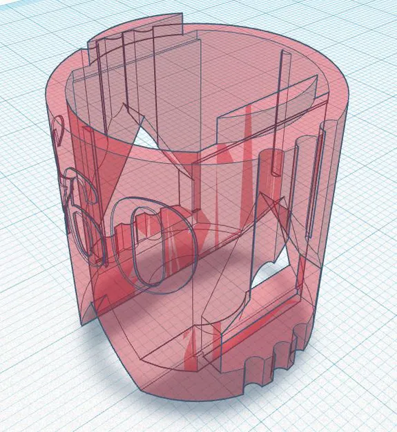 Housing (Sleeve) gắn motor 130 thay motor 260 cho Nerf Rival pusher - Image 2