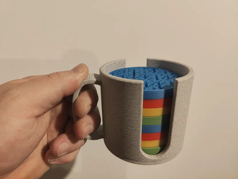 Infill Coaster Mug – Ly đựng coaster infill - Image 2