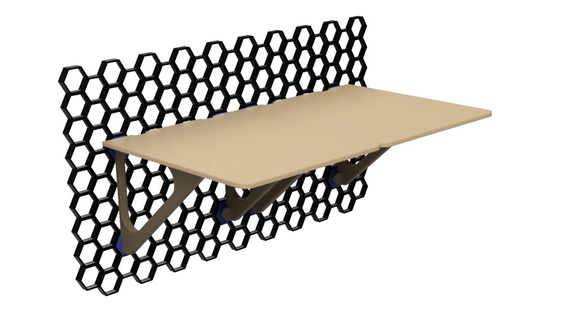 Kệ phẳng lớn đơn giản cho Honeycomb Storage Wall - Image 8