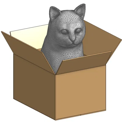 Mô Hình 3D Hộp Giấy Ngộ Nghĩnh Cho Mèo Cưng