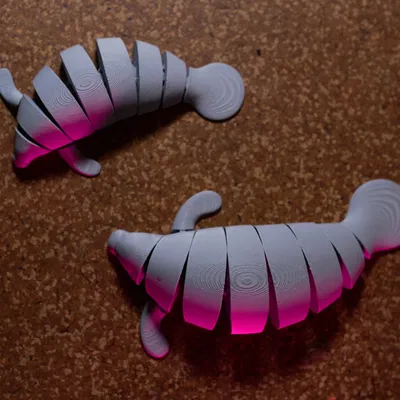 Mô Hình Hà Mã Khớp Nối In 3D - Đồ Chơi Linh Hoạt "Print-in-Place"