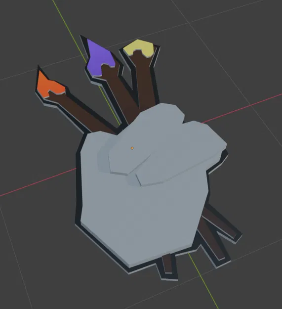 Huy hiệu Súng Sơn Minigun Gorilla Tag 3D - Image 1