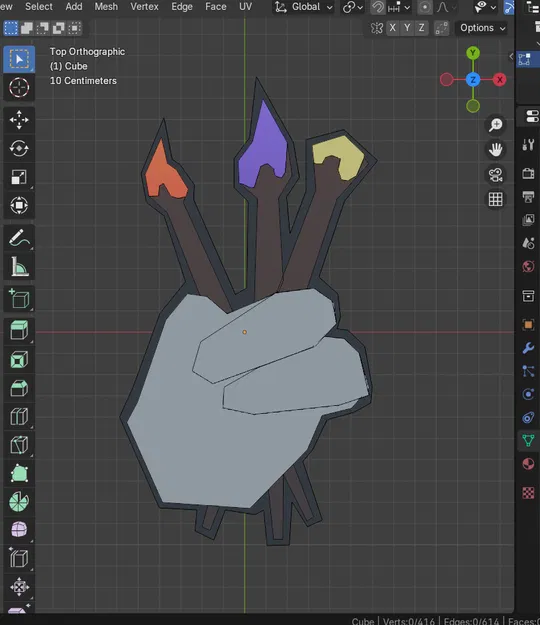 Huy hiệu Súng Sơn Minigun Gorilla Tag 3D - Image 2