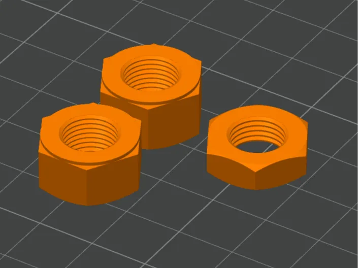 Đai Ốc M10 Ren Mịn Cho Đầu Nối Bowden - Image 1