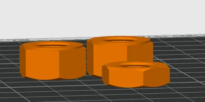 Đai Ốc M10 Ren Mịn Cho Đầu Nối Bowden - Image 4