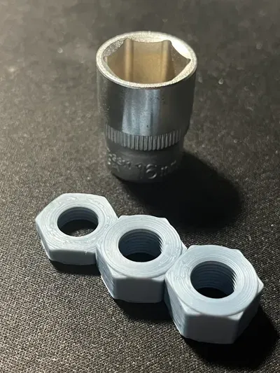 Đai Ốc M10 Ren Mịn Cho Đầu Nối Bowden - Image 5