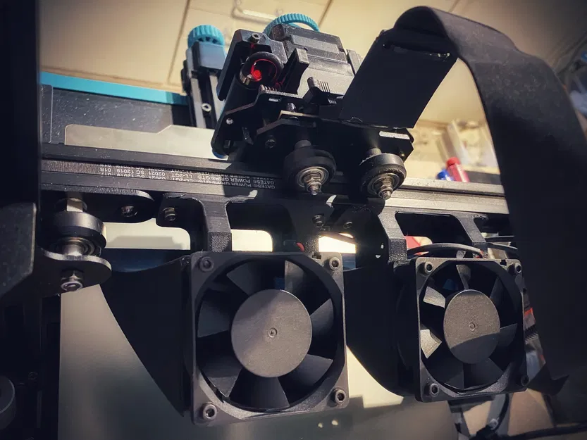 Vortex GEMINI: Hệ Curtain Fan tốc độ cao gắn X gantry cho SV07 & nhiều máy khác - Image 1