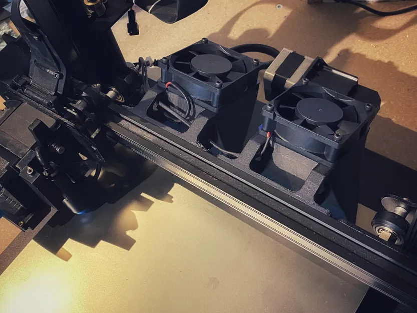 Vortex GEMINI: Hệ Curtain Fan tốc độ cao gắn X gantry cho SV07 & nhiều máy khác - Image 3