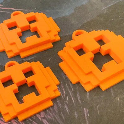 Móc Khóa Creeper Minecraft Pixel Art 3D