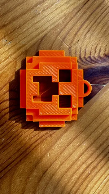 Móc Khóa Creeper Minecraft Pixel Art 3D - Image 4