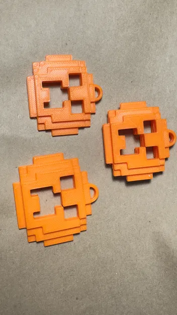 Móc Khóa Creeper Minecraft Pixel Art 3D - Image 5