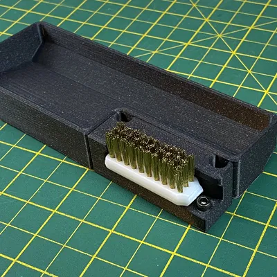 SOVOL SV08: Silicone Nozzle Cleaner & Purge Bucket (không load cell) + chổi đồng