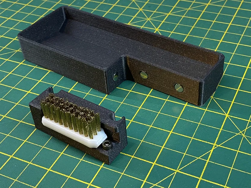 SOVOL SV08: Silicone Nozzle Cleaner & Purge Bucket (không load cell) + chổi đồng - Image 5