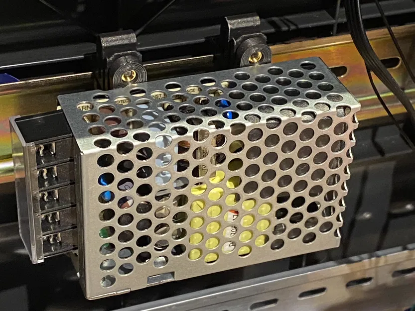 Ngàm DIN Rail chắc chắn cho Mean Well RS25-5 5V (RPi) – Mean Well RS25 5 PSU - Image 2