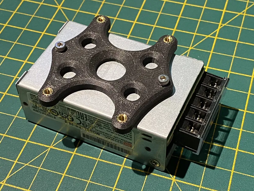 Ngàm DIN Rail chắc chắn cho Mean Well RS25-5 5V (RPi) – Mean Well RS25 5 PSU - Image 4