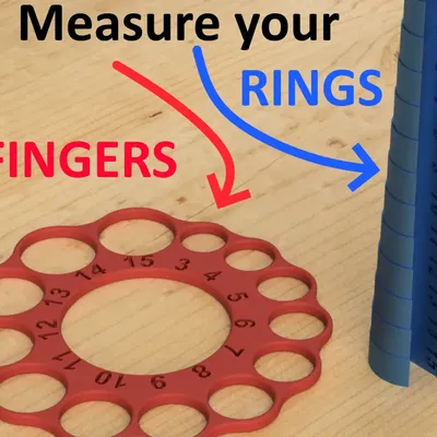 Bộ đo size nhẫn & ngón tay (Ring & Finger sizer) – EliasSchoener