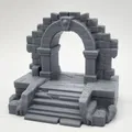 Cổng Vòm Đá Mini: Lối Vào Hầm Mộ Cho Game Tabletop - Thumbnail 1