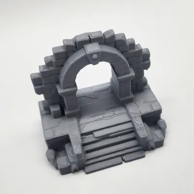 Cổng Vòm Đá Mini: Lối Vào Hầm Mộ Cho Game Tabletop