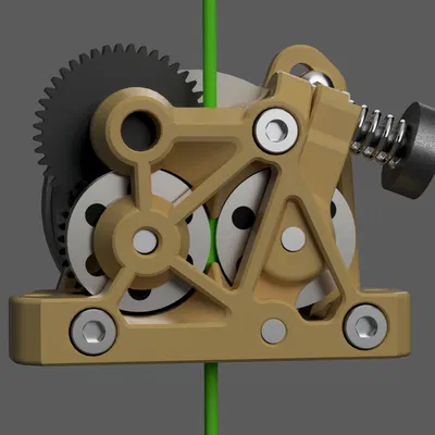 ProtoXtruder 2.0 Mặt trước skeletonised, lưng cứng (rigid back)