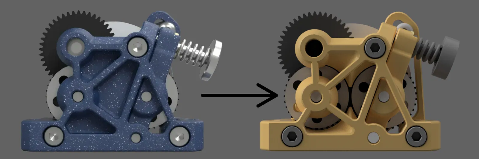 ProtoXtruder 2.0 Mặt trước skeletonised, lưng cứng (rigid back) - Image 2