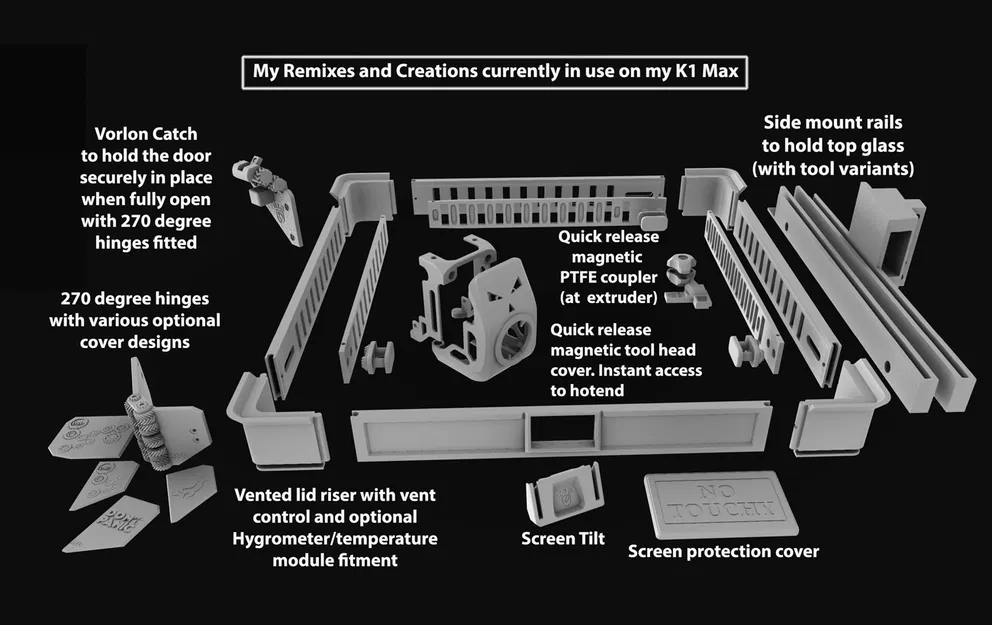 Adapter K1C dùng với bản lề 270° V2 & V3 (K1/K1 Max) cho side cover V3 - Image 6