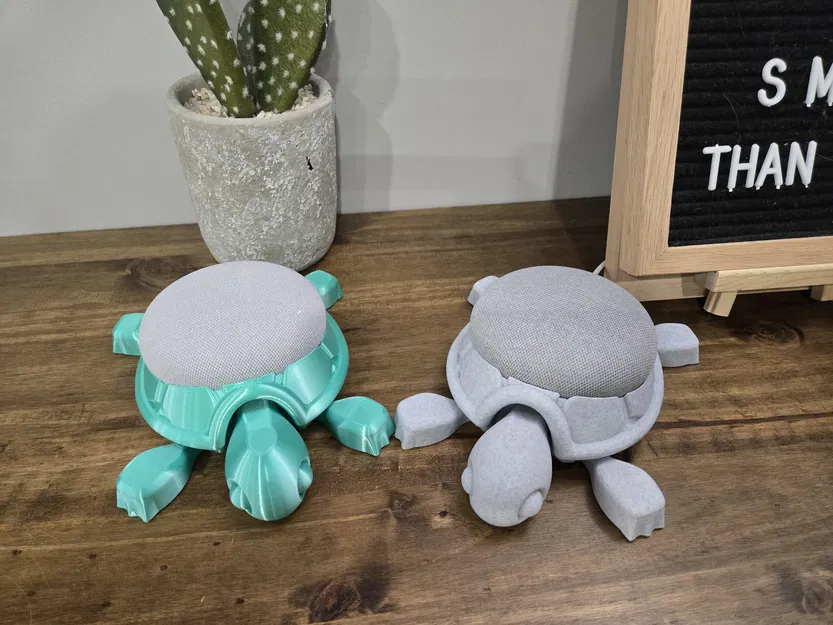 Giá đỡ Google Home Mini / Nest Mini hình Rùa Con Dễ Thương có khớp - Image 1