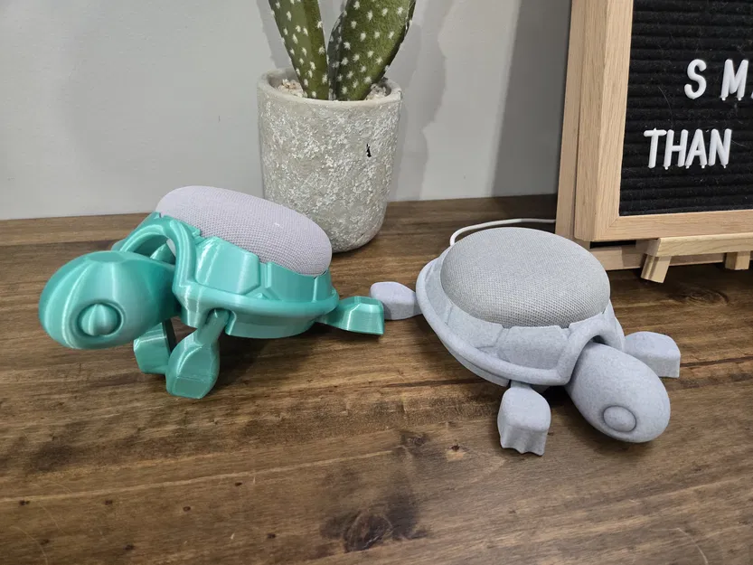 Giá đỡ Google Home Mini / Nest Mini hình Rùa Con Dễ Thương có khớp - Image 2
