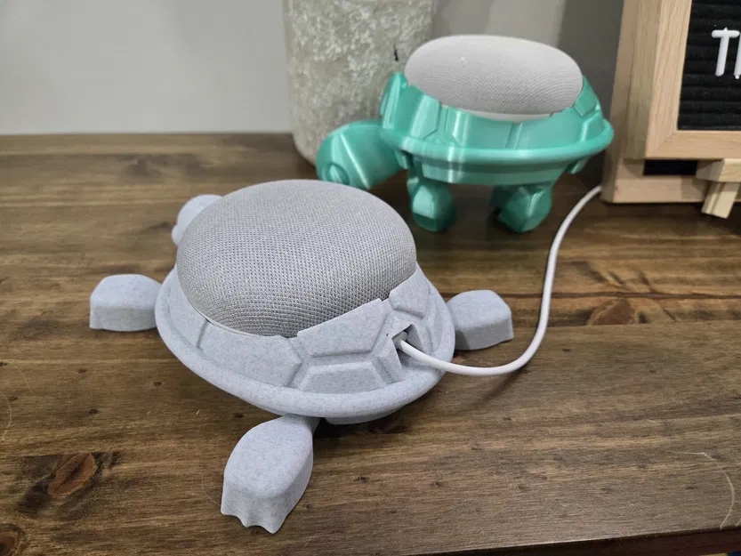 Giá đỡ Google Home Mini / Nest Mini hình Rùa Con Dễ Thương có khớp - Image 3