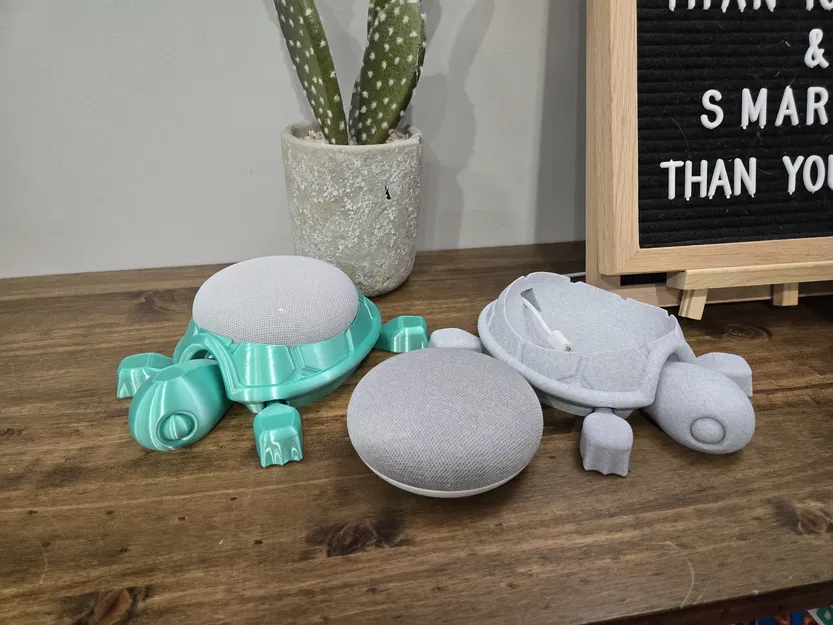 Giá đỡ Google Home Mini / Nest Mini hình Rùa Con Dễ Thương có khớp - Image 5