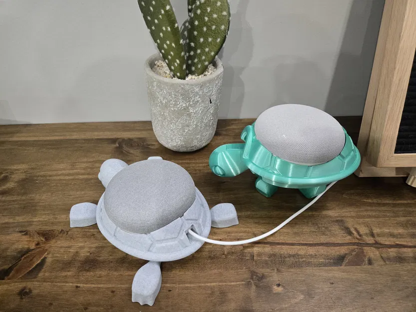 Giá đỡ Google Home Mini / Nest Mini hình Rùa Con Dễ Thương có khớp - Image 6