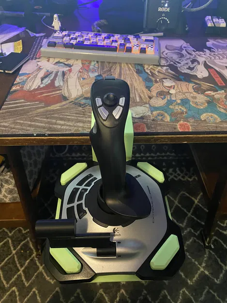 Gá kẹp bàn Logitech Extreme 3D Pro cho Thrustmaster Desk Clamp (bolt/zip tie) - Image 1