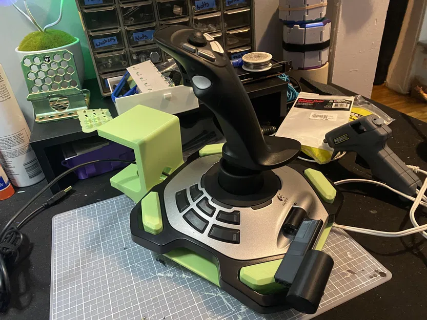 Gá kẹp bàn Logitech Extreme 3D Pro cho Thrustmaster Desk Clamp (bolt/zip tie) - Image 4