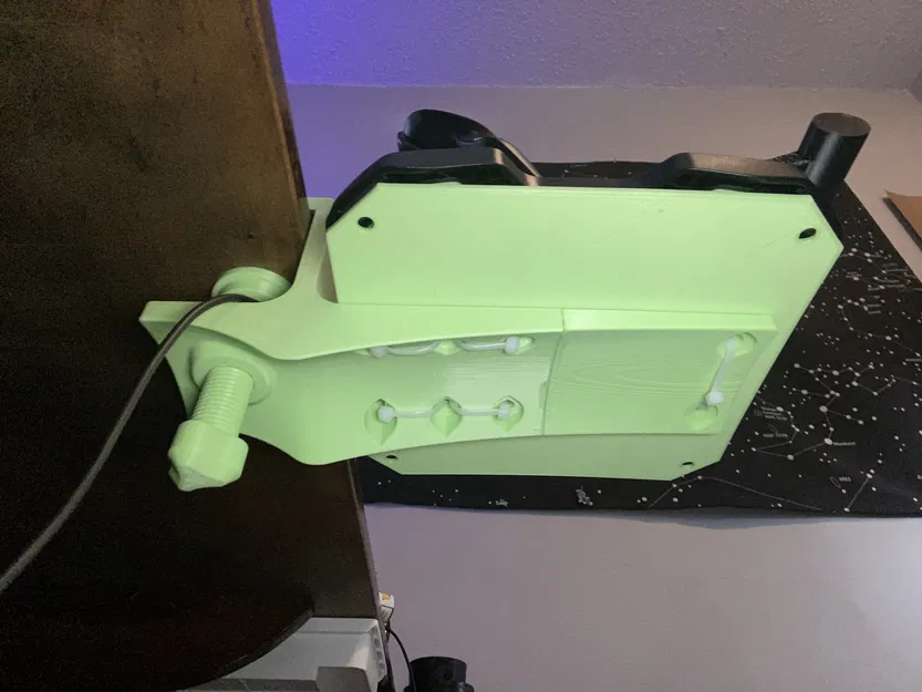 Gá kẹp bàn Logitech Extreme 3D Pro cho Thrustmaster Desk Clamp (bolt/zip tie) - Image 5