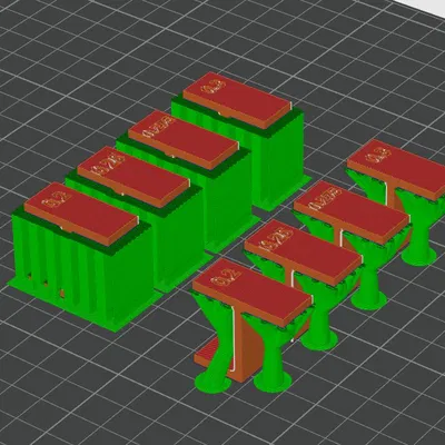 Mô hình thử nghiệm khoảng cách Top Z cho Support 3D