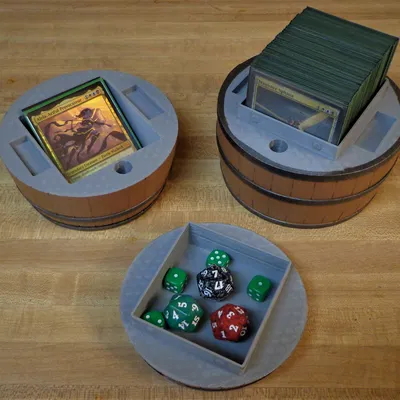 Hộp Đựng Deck Dạng Thùng Rượu V2 (MTG) – Barrel Deck Box V2