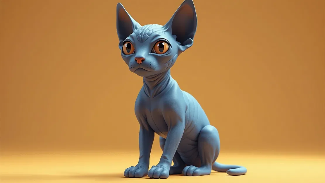 Tượng Mèo Sphinx 3D - Độc Đáo, Đáng Yêu Cho Ngôi Nhà Bạn - Image 2